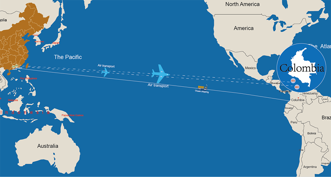 ¿Cuánto cuesta enviar logística desde China a Colombia?